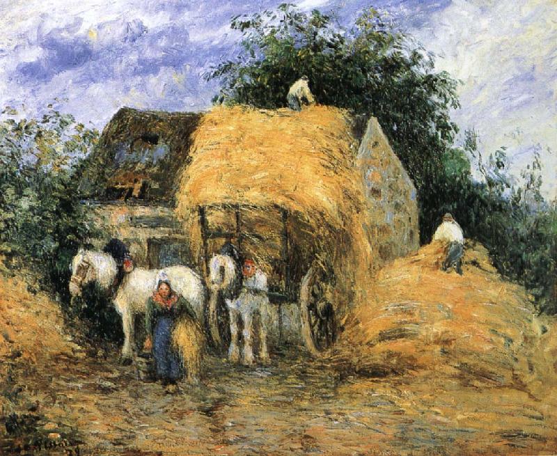 Camille Pissarro Yun-hay carriage oil painting image